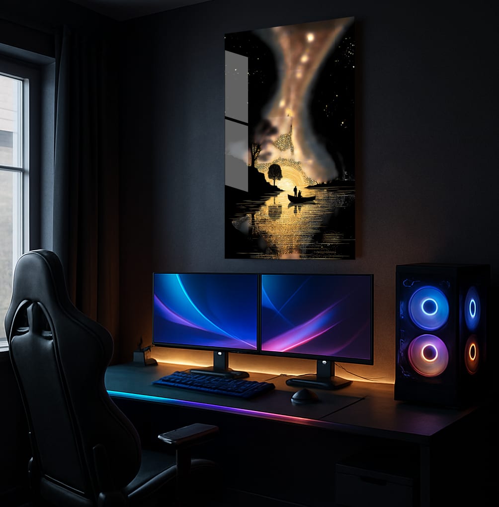 Golden Evening Serenity - Showcase Mockup