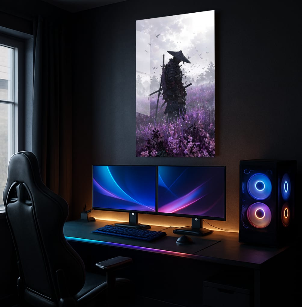 Lavender Samurai Serenity - Showcase Mockup