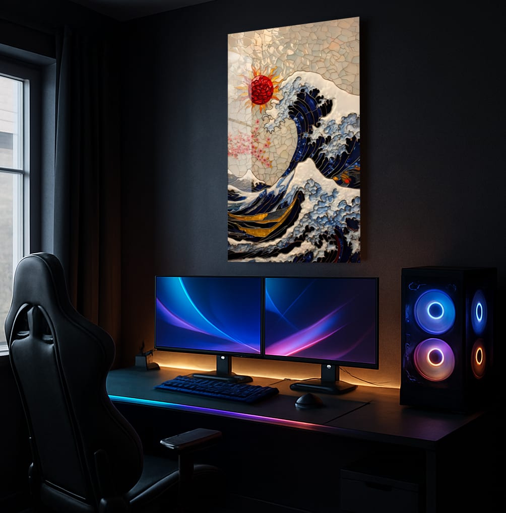 Ocean Stained Glass - Lifestyle Mockup