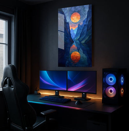 Azure Moon Rising - Showcase Mockup