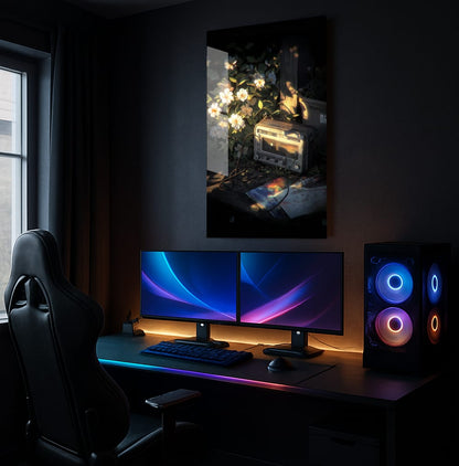 Golden Nostalgia Echoes - Showcase Mockup