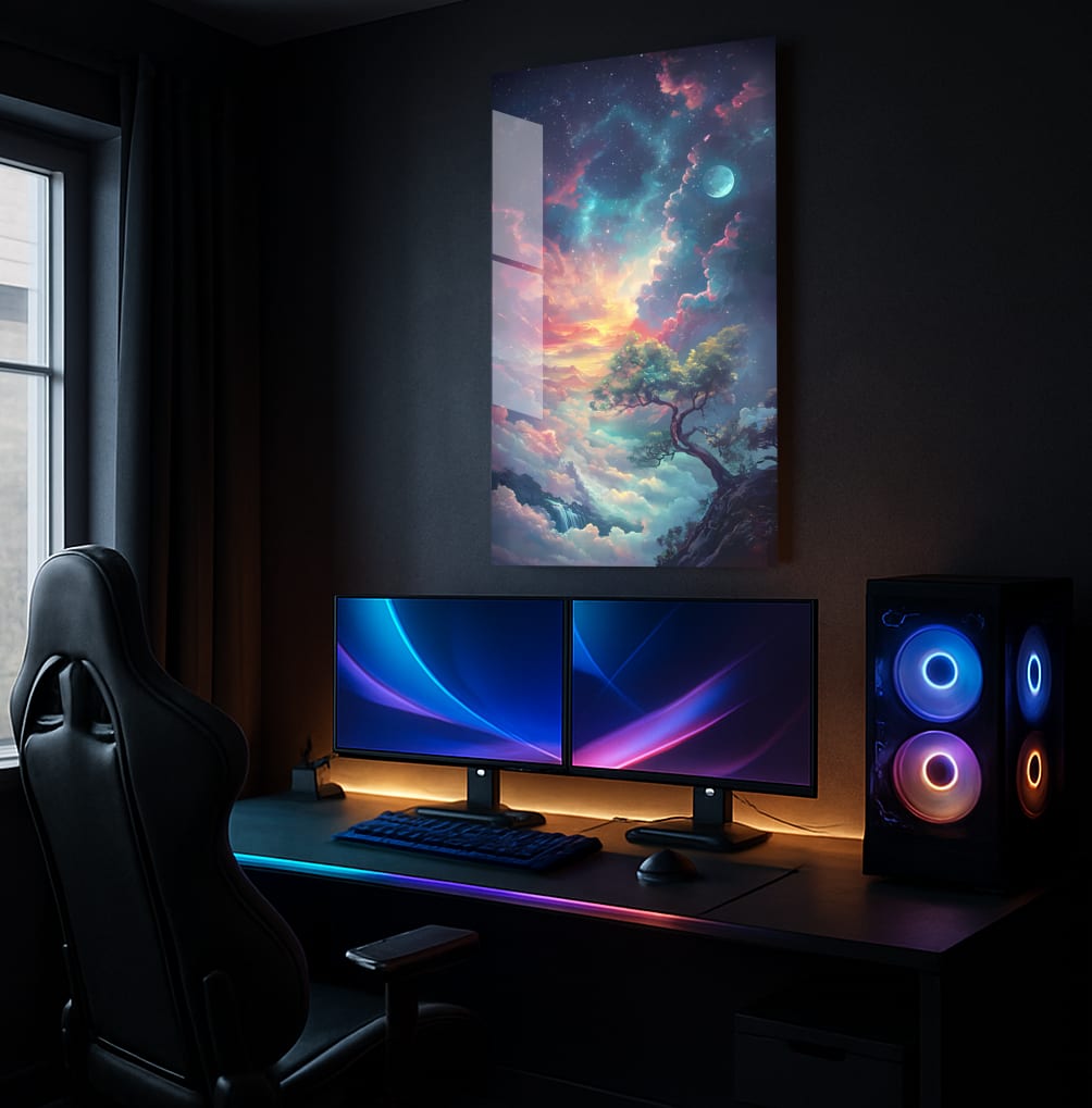 Ethereal Dreamscape Night - Lifestyle Mockup