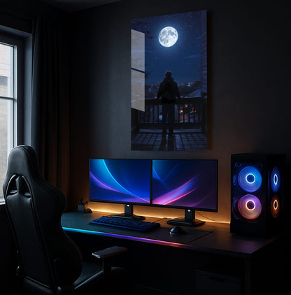 Lunar Night Watcher - Showcase Mockup