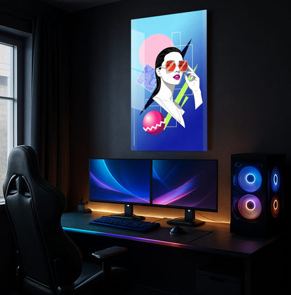 Glam Dream Geometry - 80s Nagel's Stuffz - Lifestyle Mockup