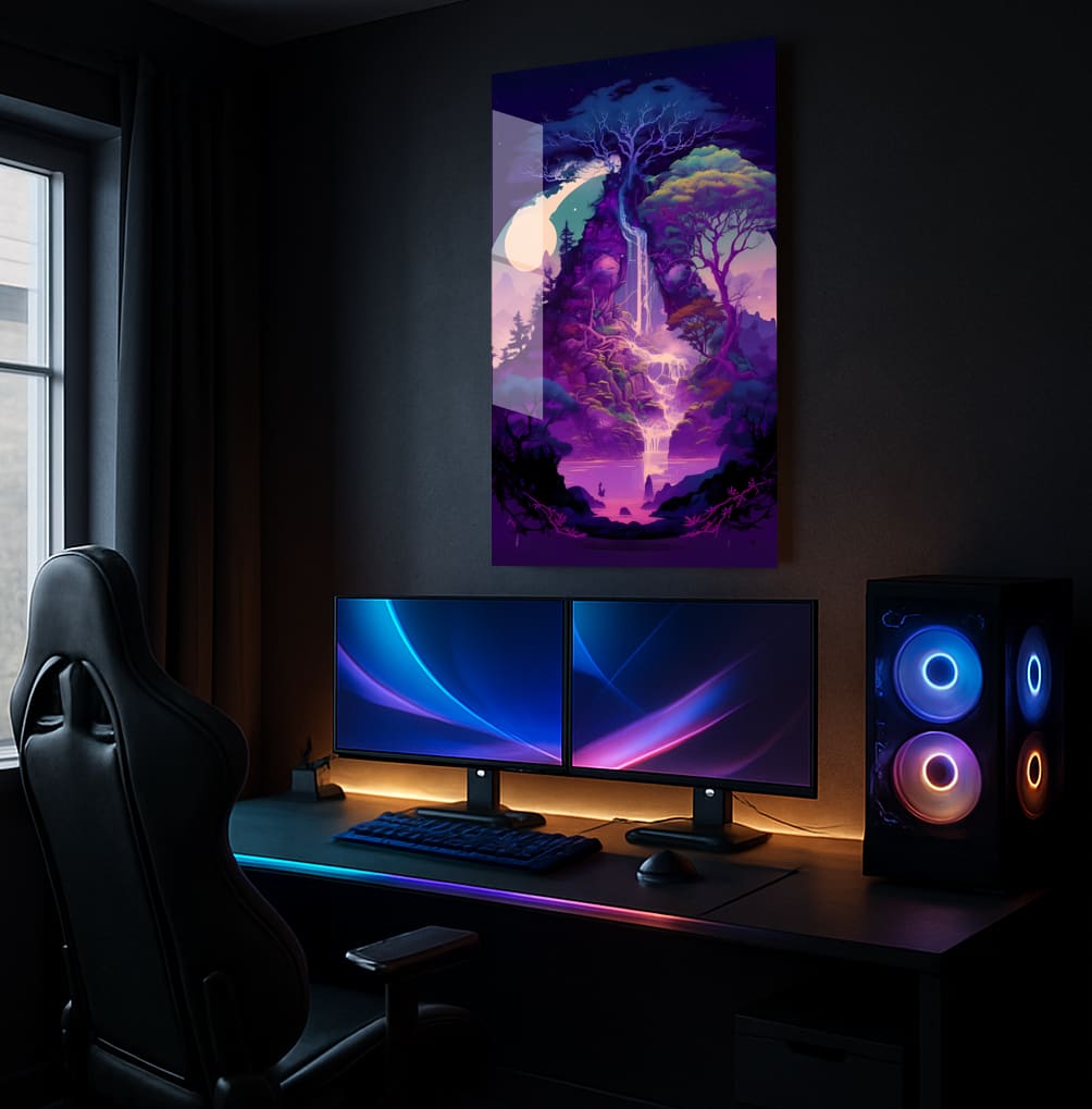 Lunar Purple Dreams - Lifestyle Mockup