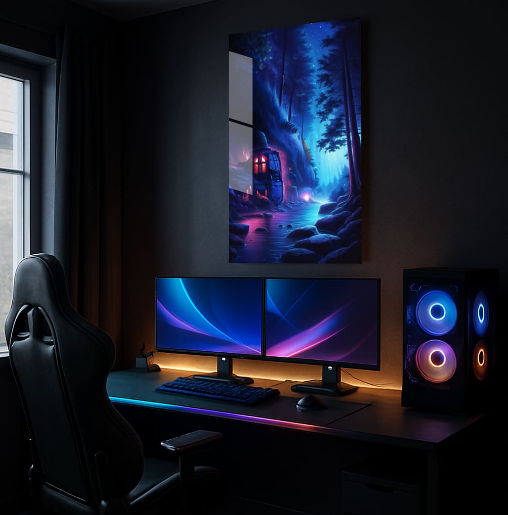 Luminous Forest Home - Lifestyle Mockup