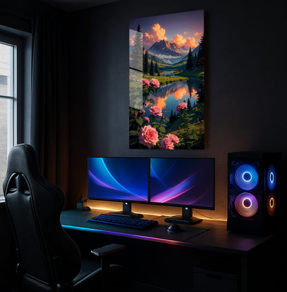 Mountain Rose Reflection - Showcase Mockup