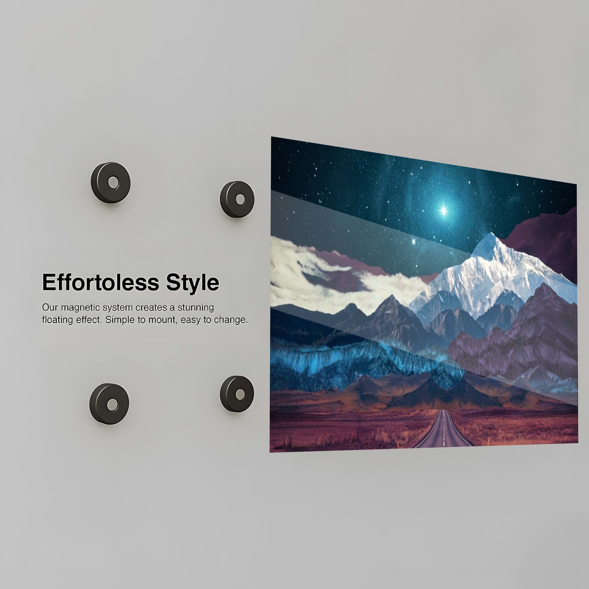 Cosmic Mountain Road - Installation Mockup