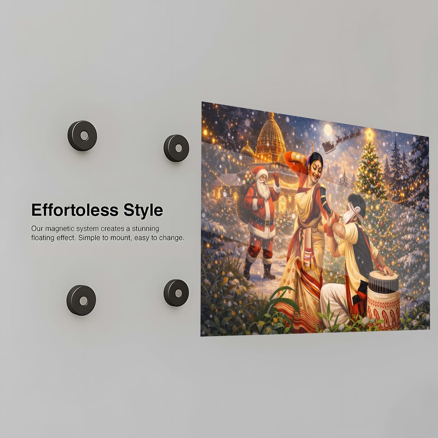 Festive Indian Christmas - Installation Mockup