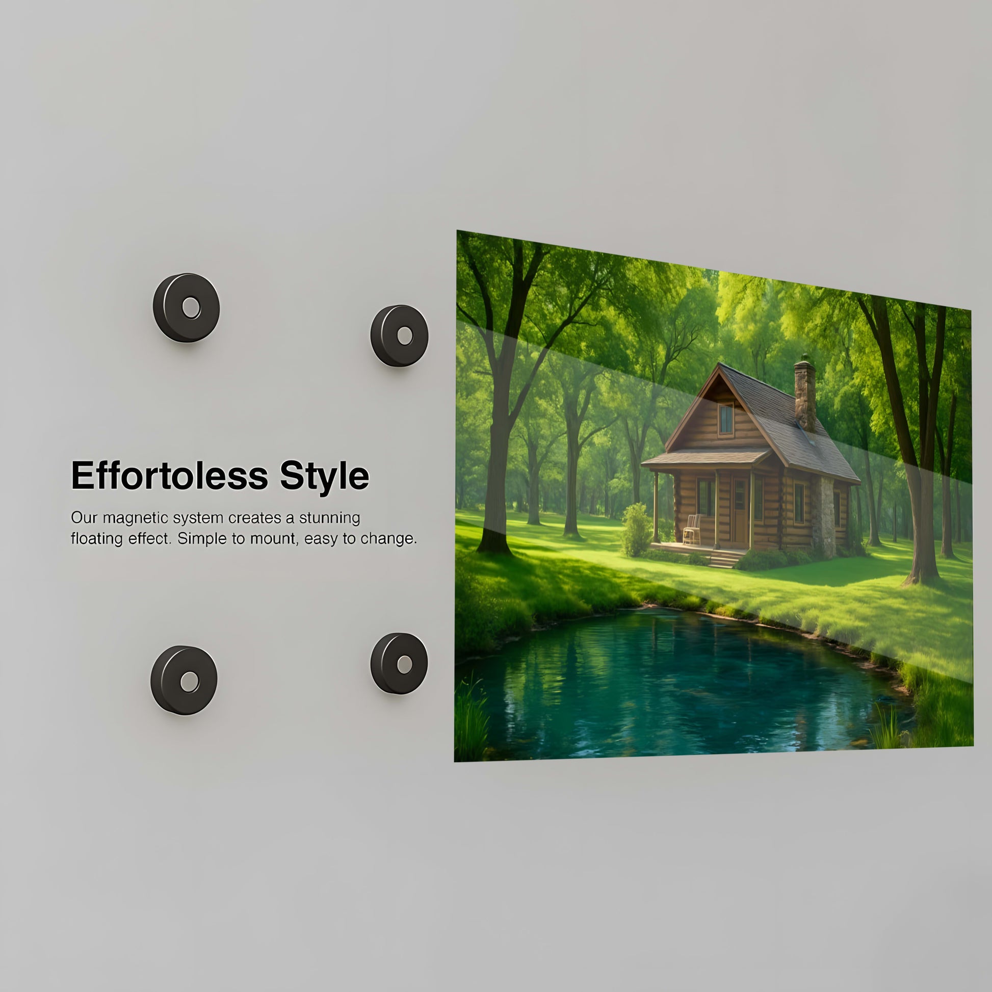 Tranquil Waters Cabin - Installation Mockup