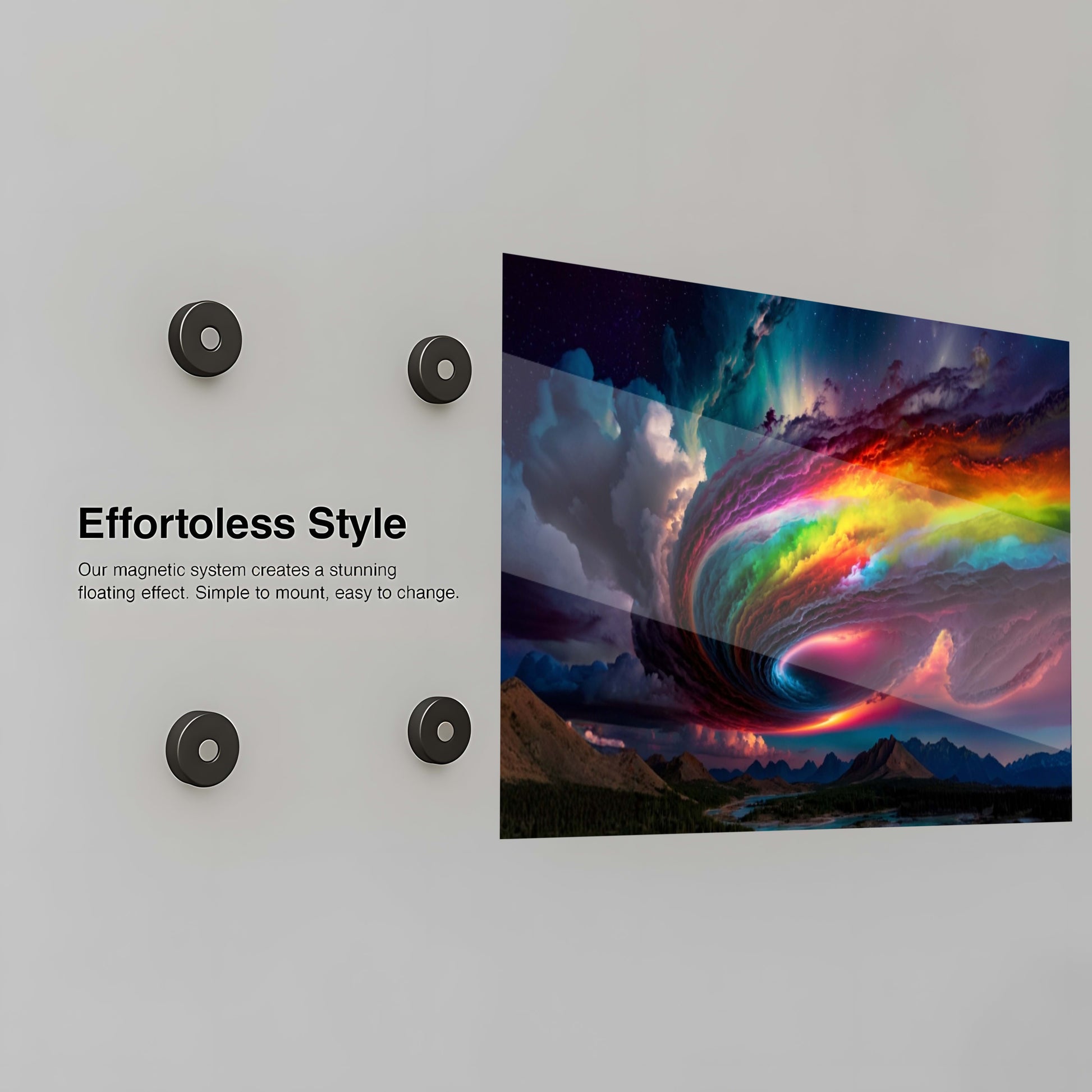 Celestial Rainbow Vortex - Installation Mockup