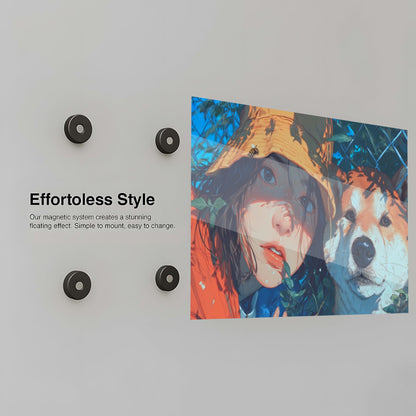 Serene Companionship Gaze - Installation Mockup