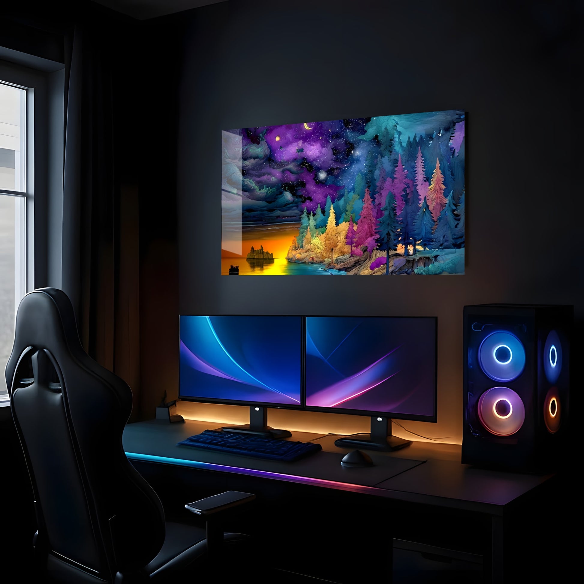 Mystic Forest Night - Lifestyle Mockup