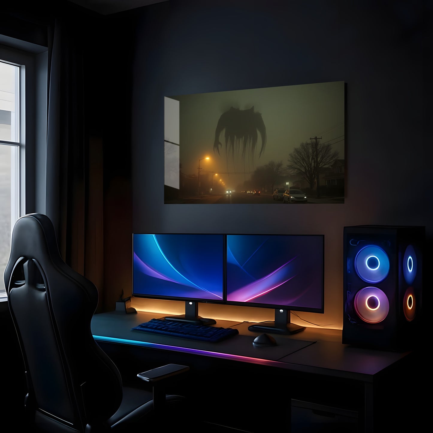 Ominous Fog Monster - Lifestyle Mockup