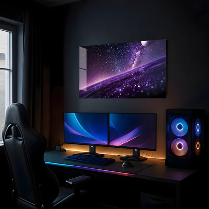 Cosmic Purple Horizon - Lifestyle Mockup
