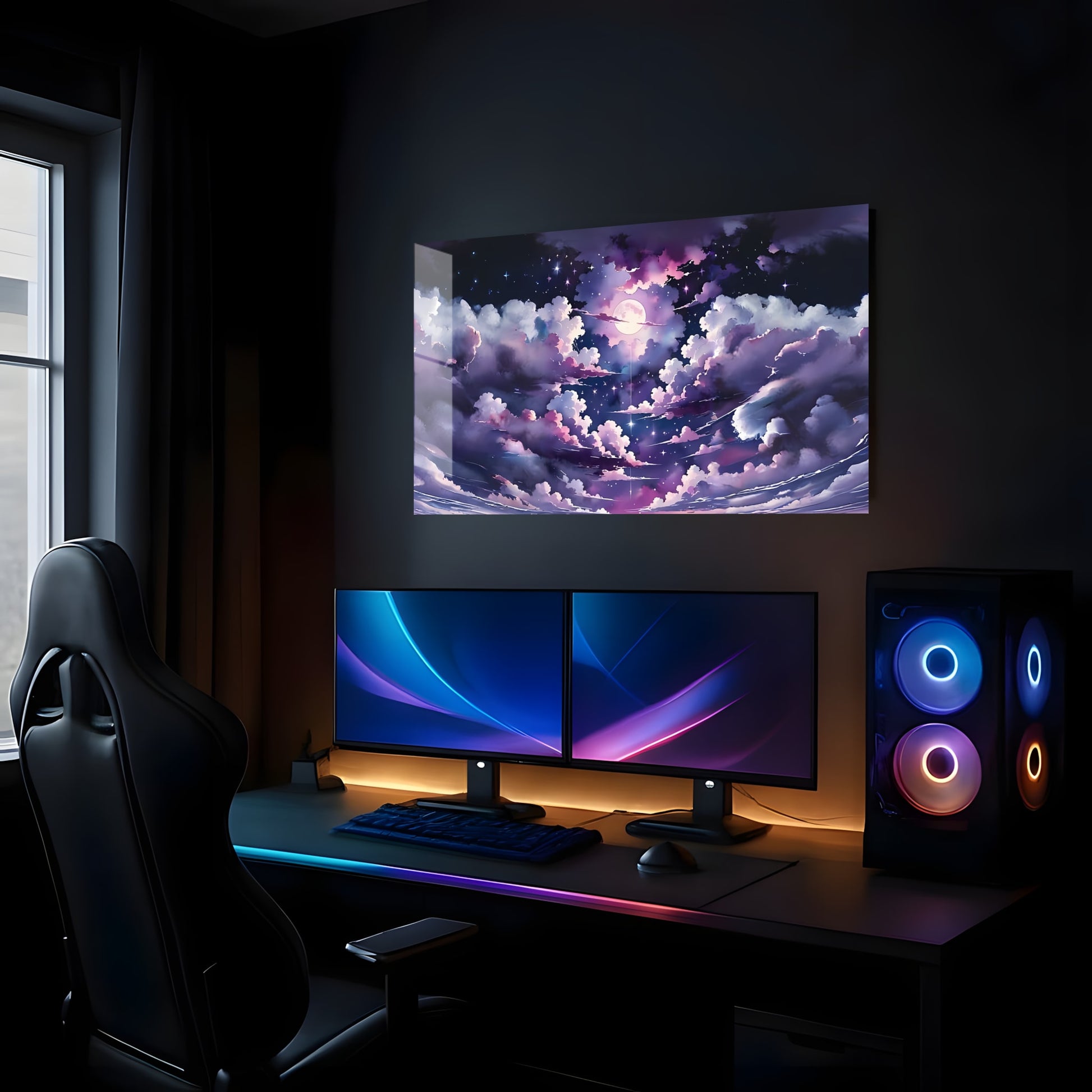 Celestial Dreamscape Art - Lifestyle Mockup