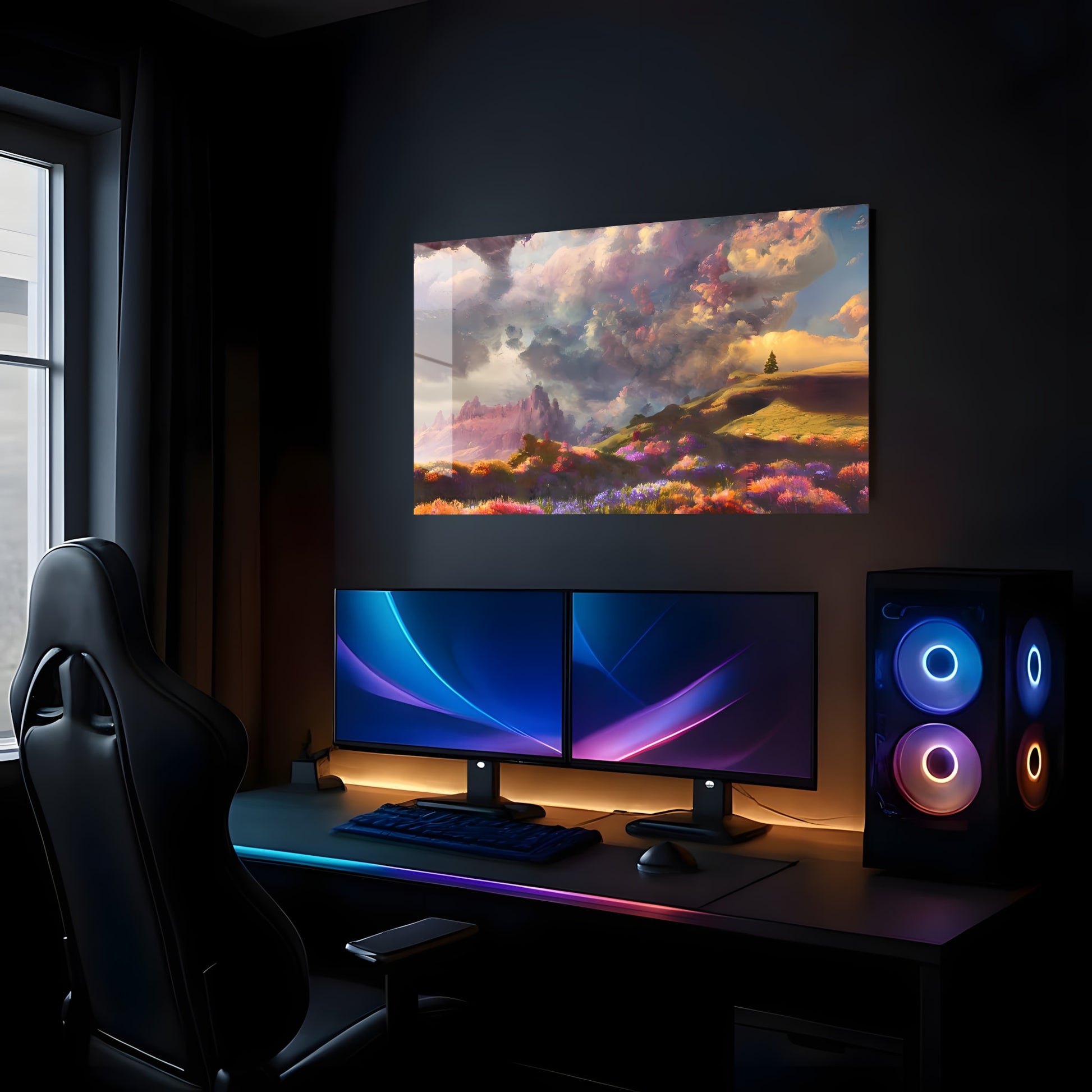 Dreamy Huescape Symphony - Showcase Mockup