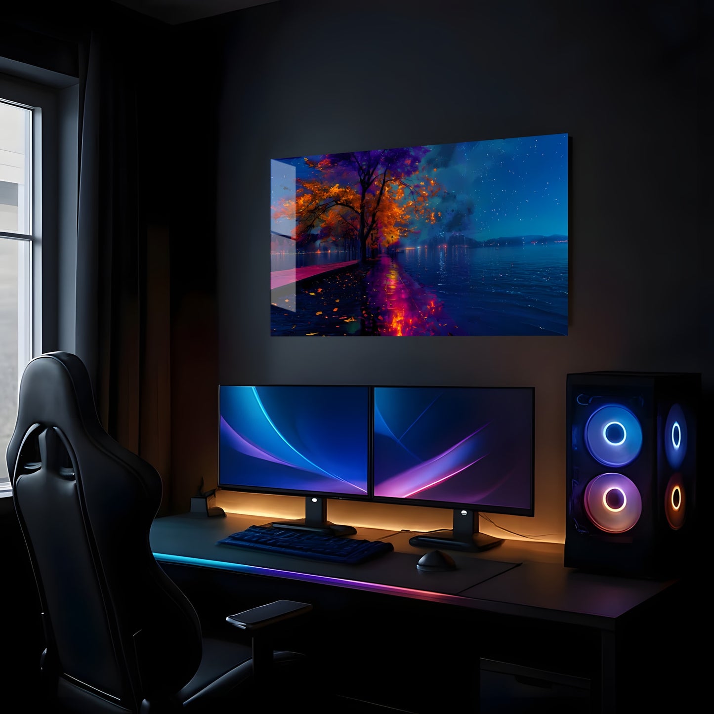 Autumn Night Lights - Lifestyle Mockup