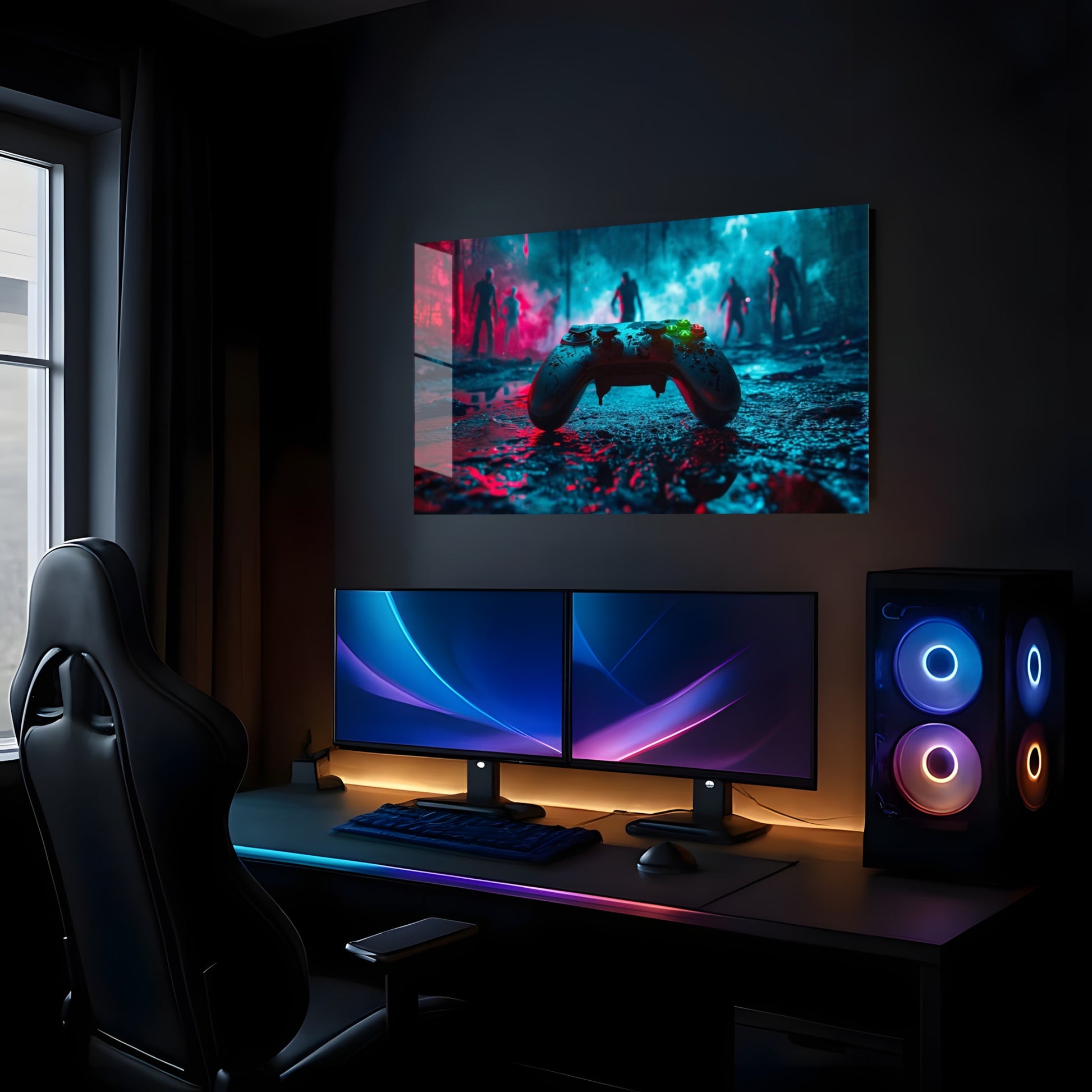 Gaming's Dark Descent - Showcase Mockup