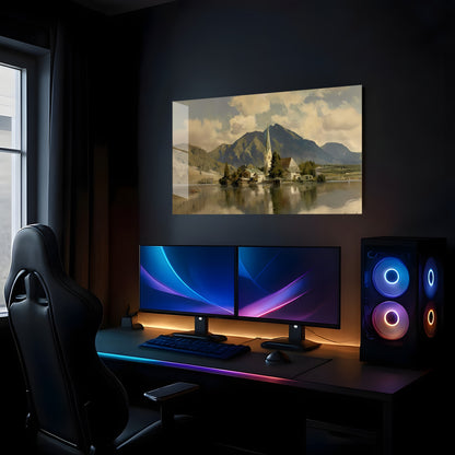 Lakeside Serenity Scene - Showcase Mockup