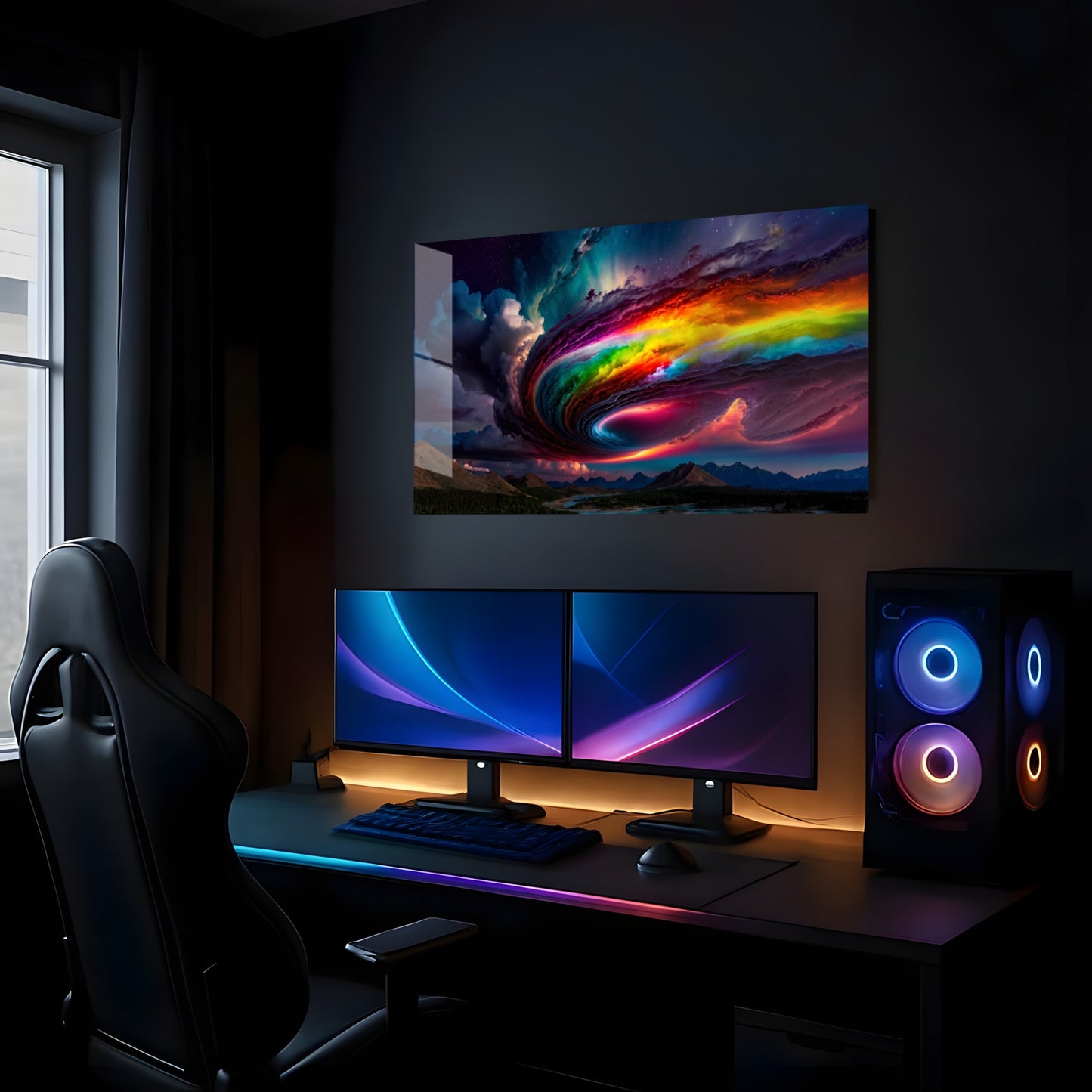 Celestial Rainbow Vortex - Showcase Mockup