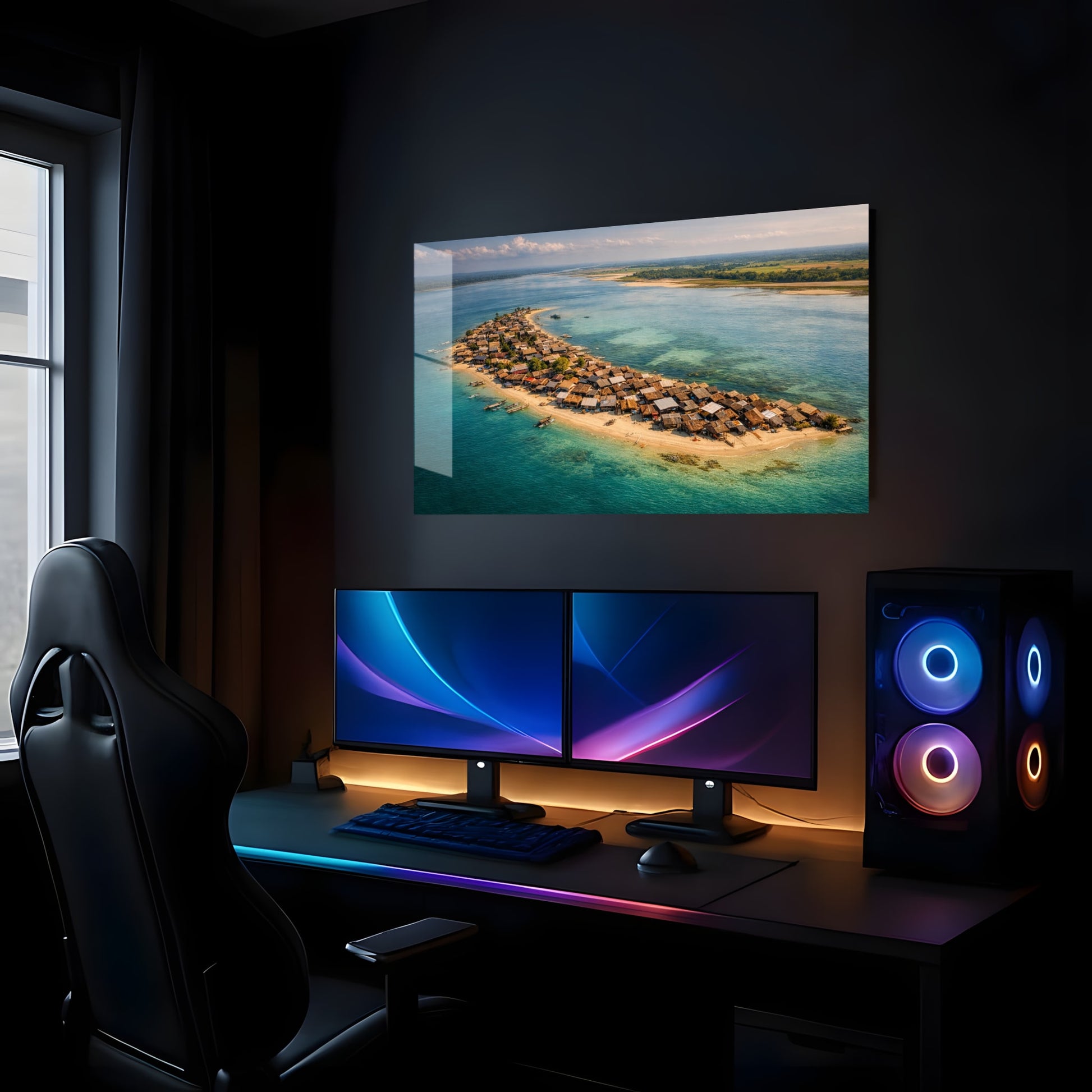 Where the River Embraces Life - Showcase Mockup