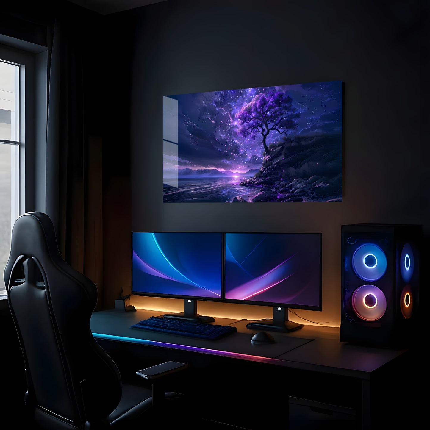 Enchanted Violet Shore - Lifestyle Mockup