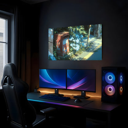 Floral Mailbox Scene - Showcase Mockup