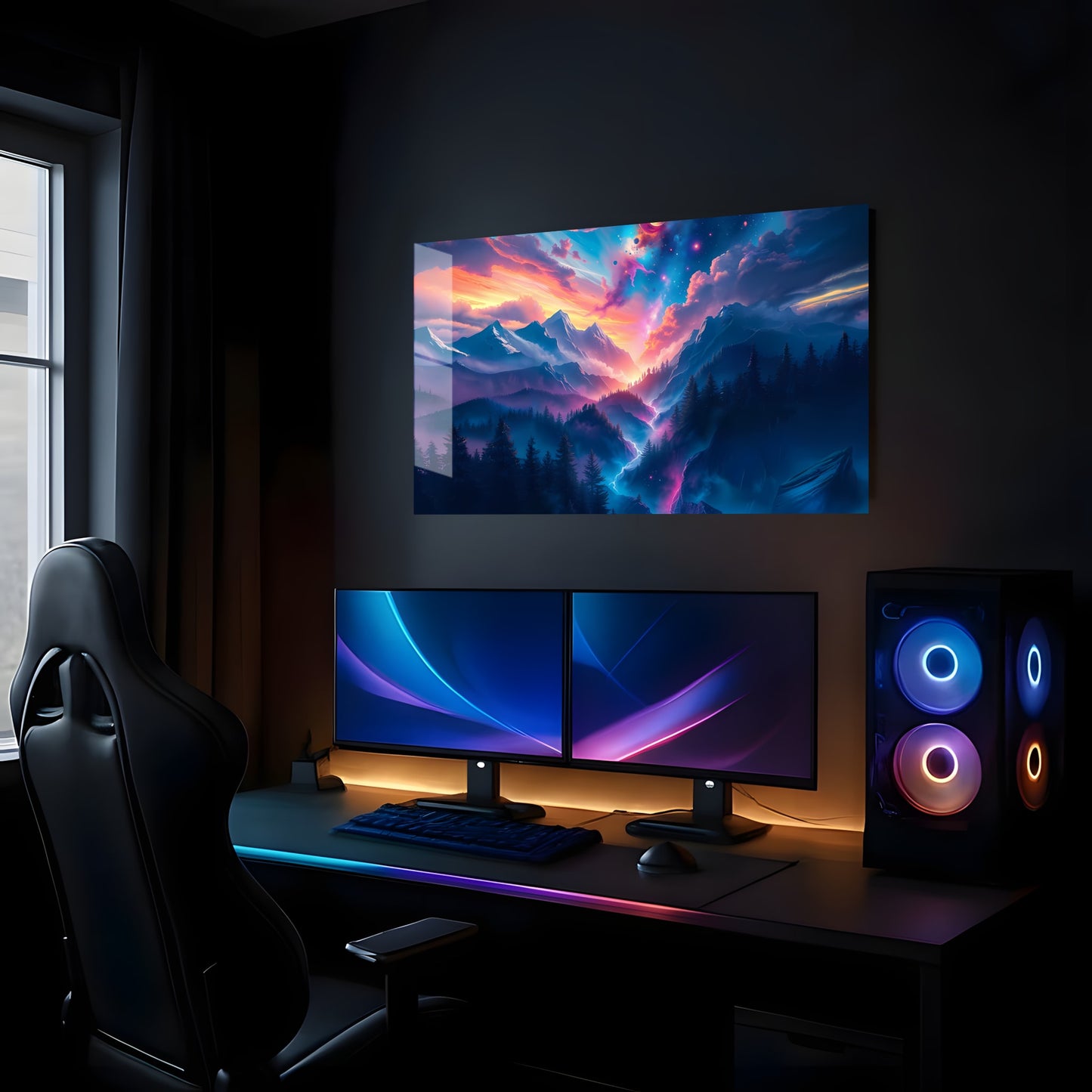 Celestial Mountain Dreamscape - Lifestyle Mockup