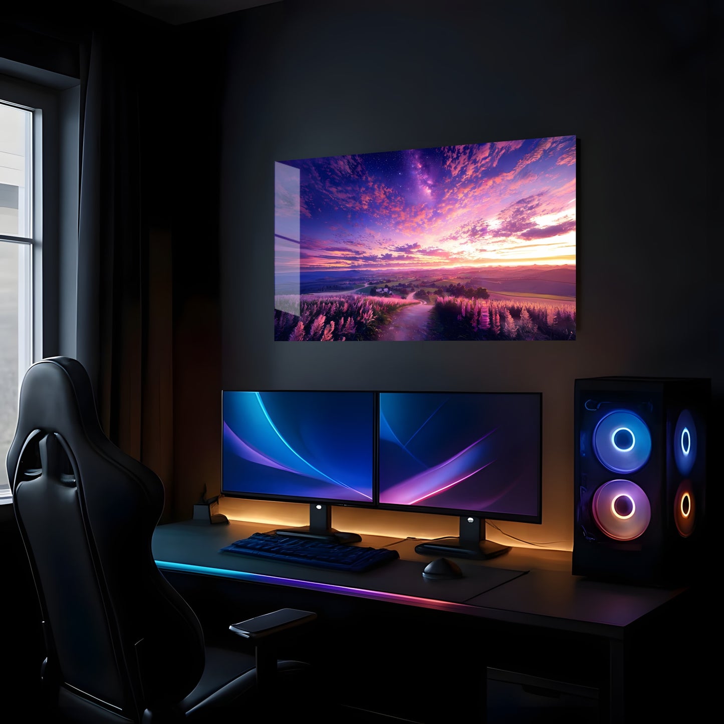 Starlit Meadow Path - Lifestyle Mockup