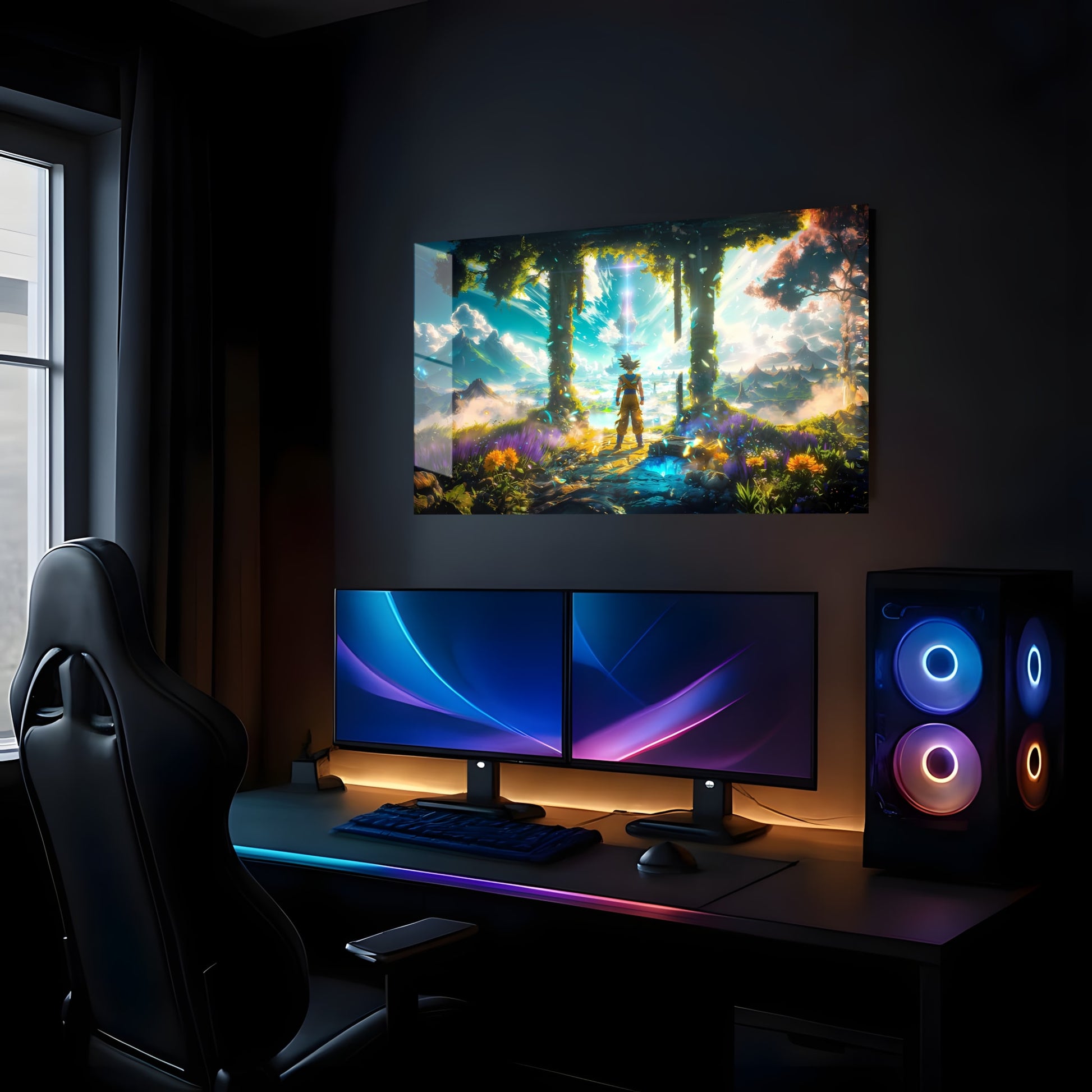 Saiyan's Serene Vista - Lifestyle Mockup