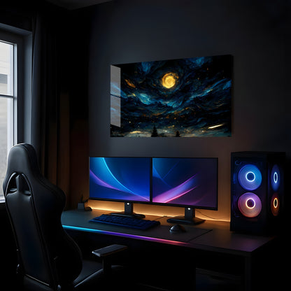 Celestial Night Painting - Showcase Mockup