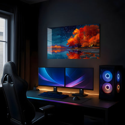 Autumn Starry Reflection - Showcase Mockup