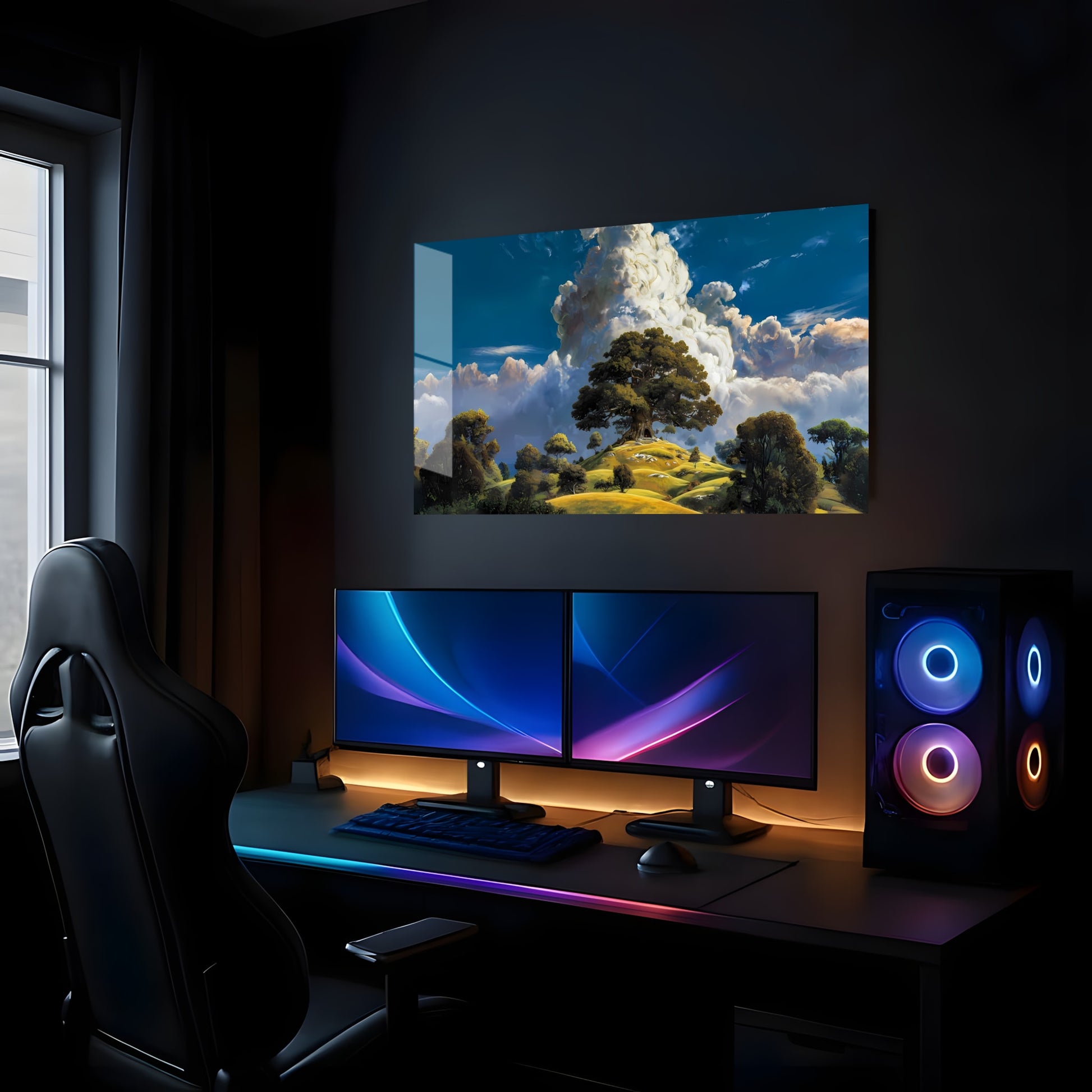 Verdant Hill Majesty - Lifestyle Mockup