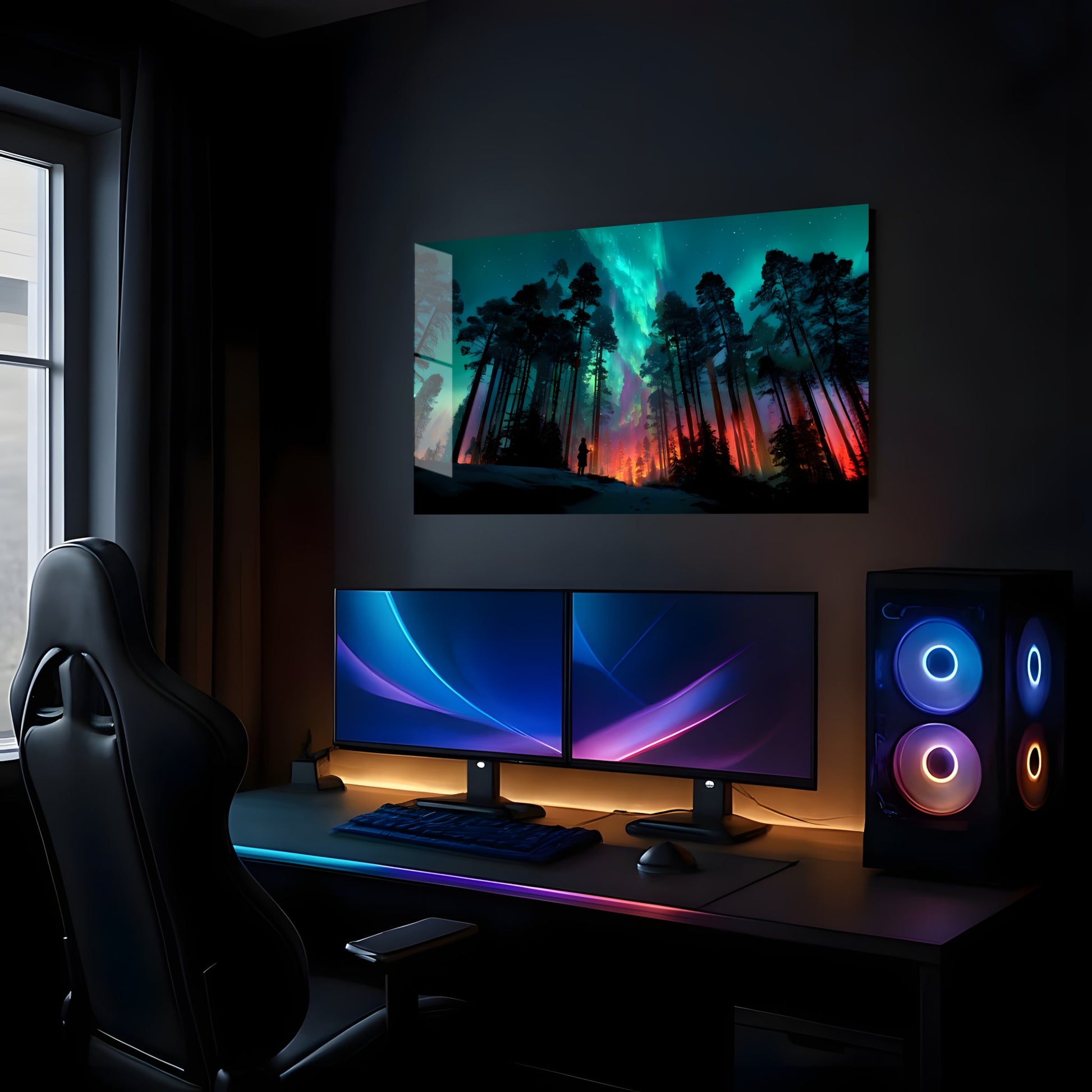 Aurora's Forest Illumination - Lifestyle Mockup