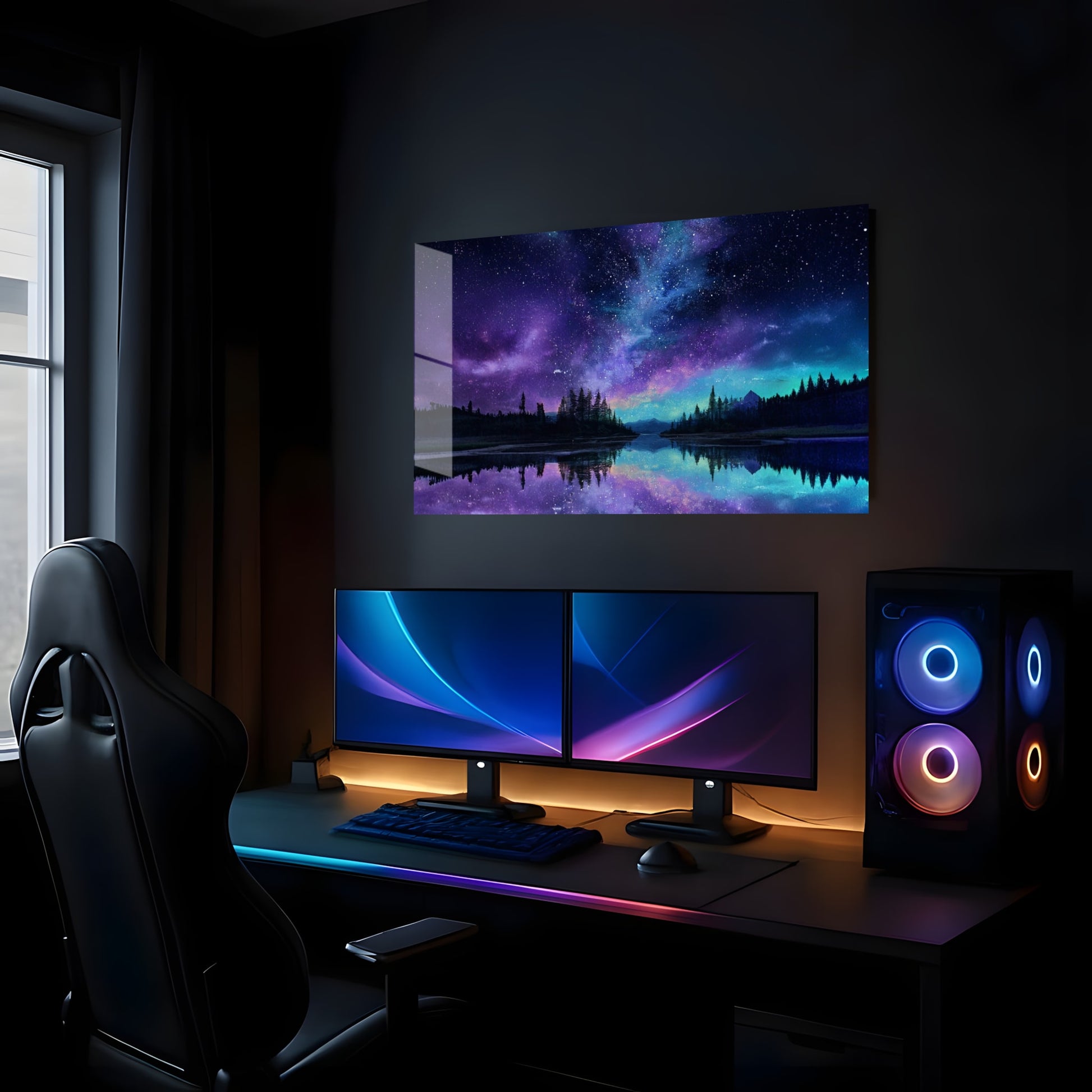 Starry Water Reflection - Showcase Mockup