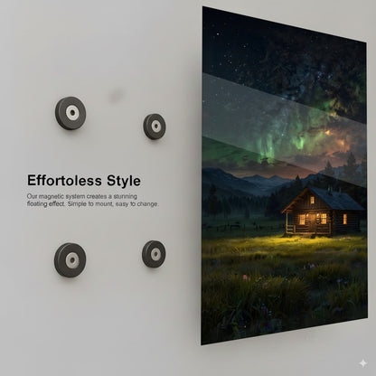 Cozy Cabin Night - Installation Mockup