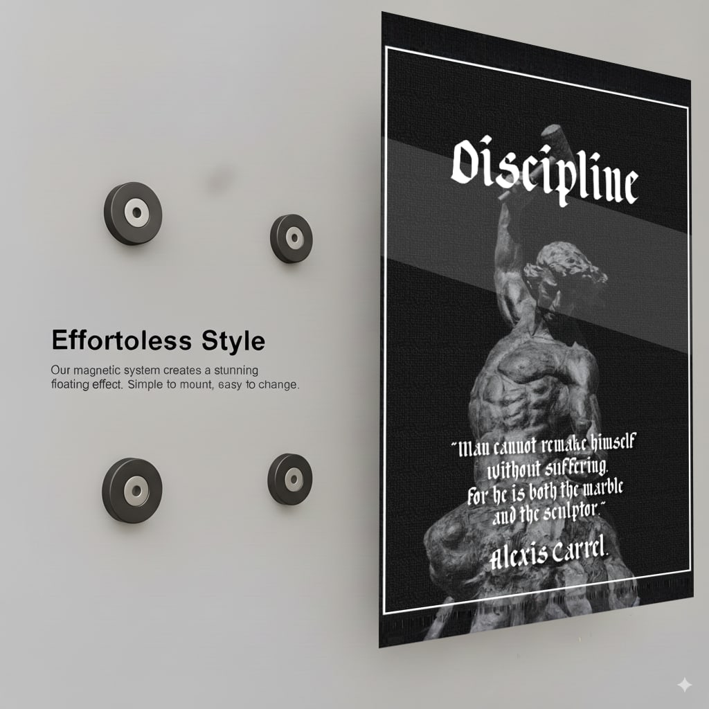 Sculpting Inner Strength - Installation Mockup