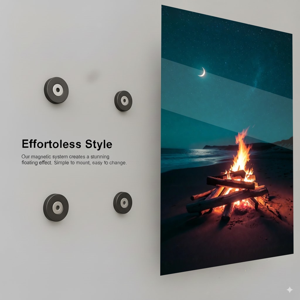 Bonfire Serene Night - Installation Mockup