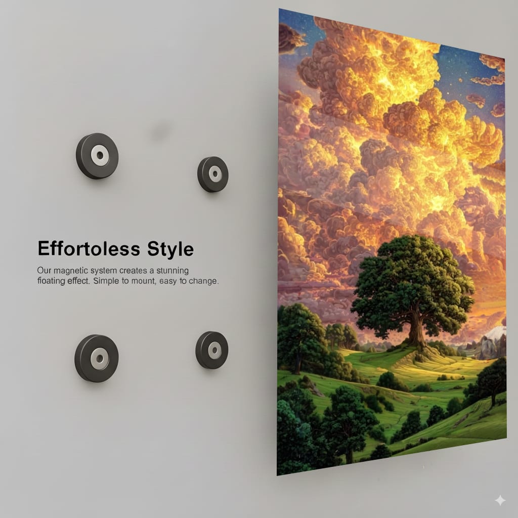 Golden Cloud Canopy - Installation Mockup