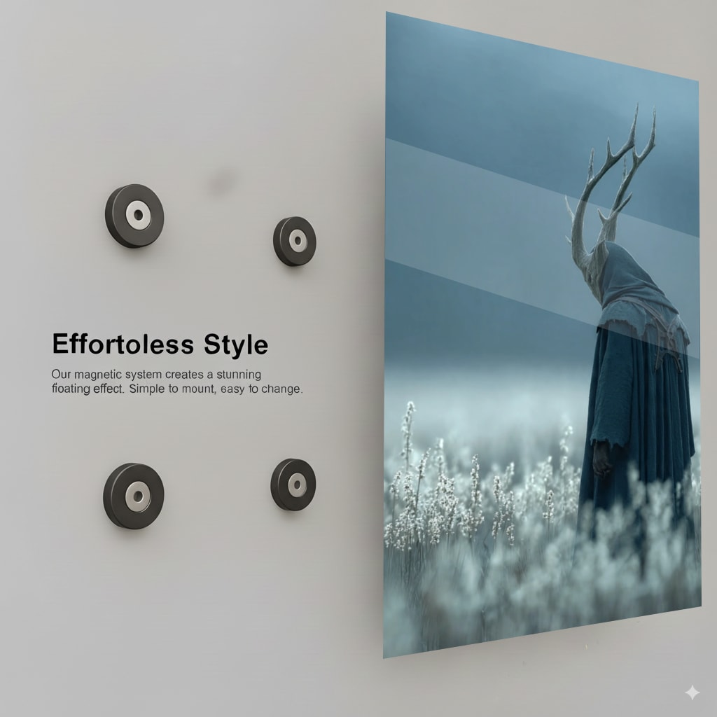 Antlered Cloaked Figure - Installation Mockup