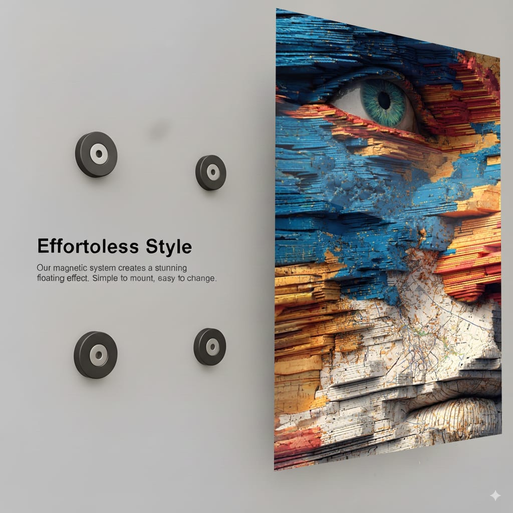 Hidden Map Portrait - Installation Mockup