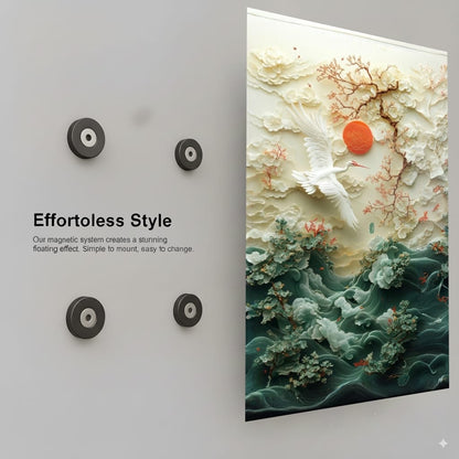 Serene Crane Ascent - Installation Mockup