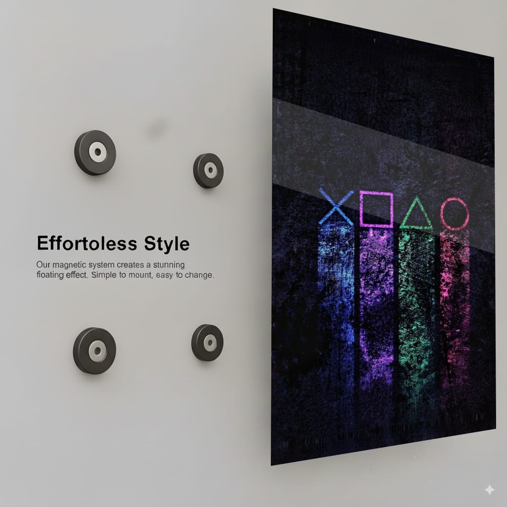 Neon Gaming Icons - Installation Mockup