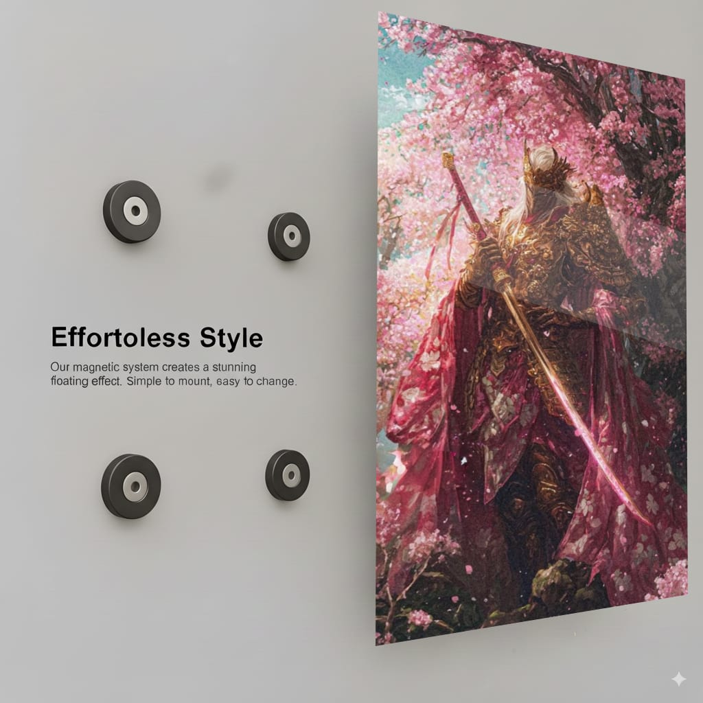 Golden Blossom Warrior - Installation Mockup