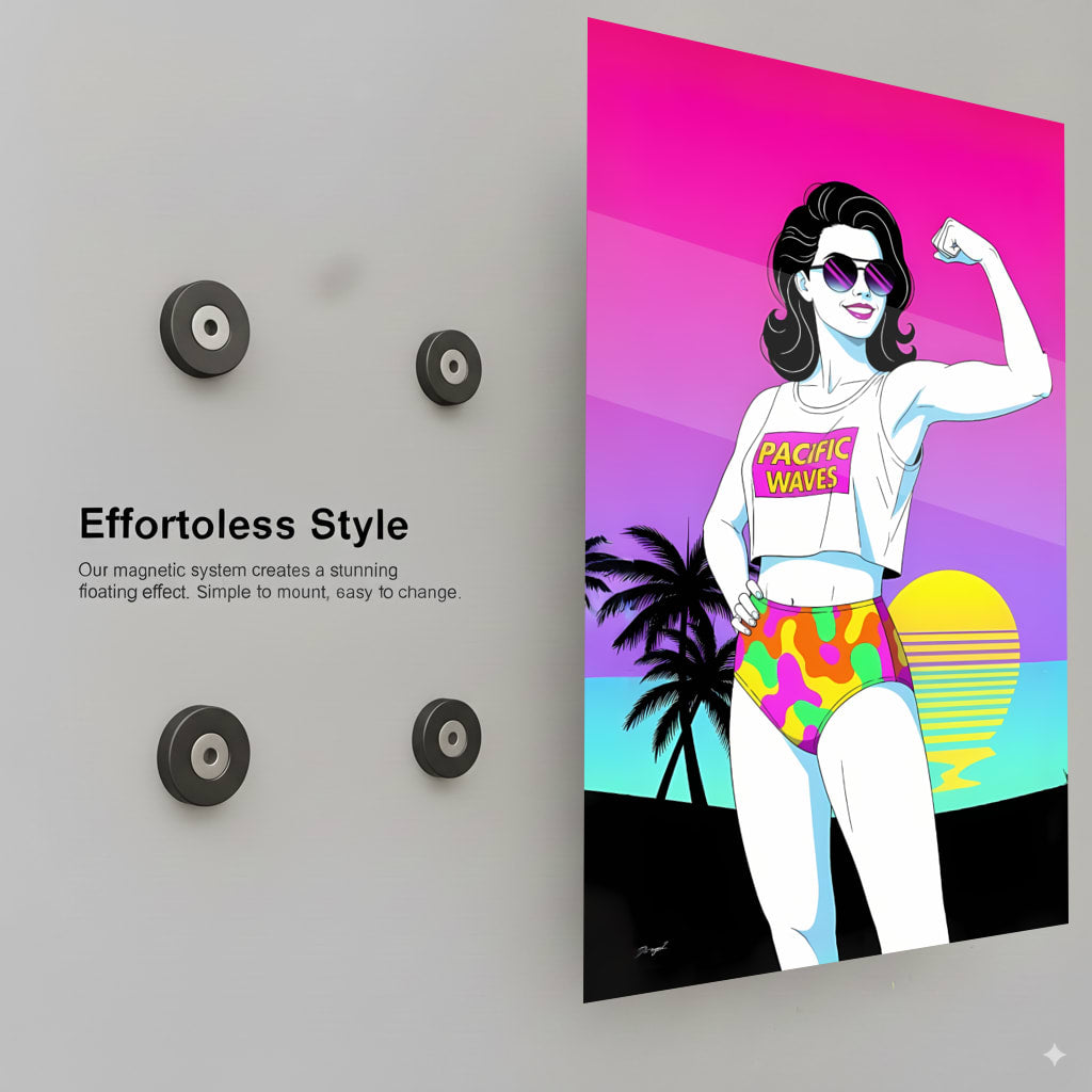 Pacific Waves of Power Femme 80s Patrick Nagel - Installation Guide