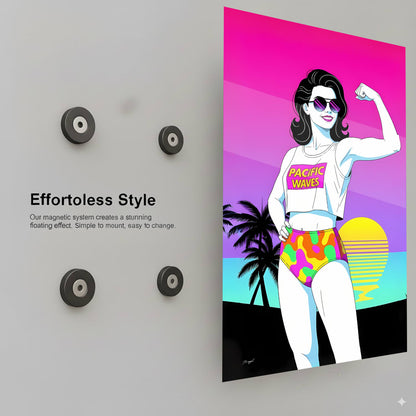 Pacific Waves of Power Femme 80s Patrick Nagel - Installation Guide
