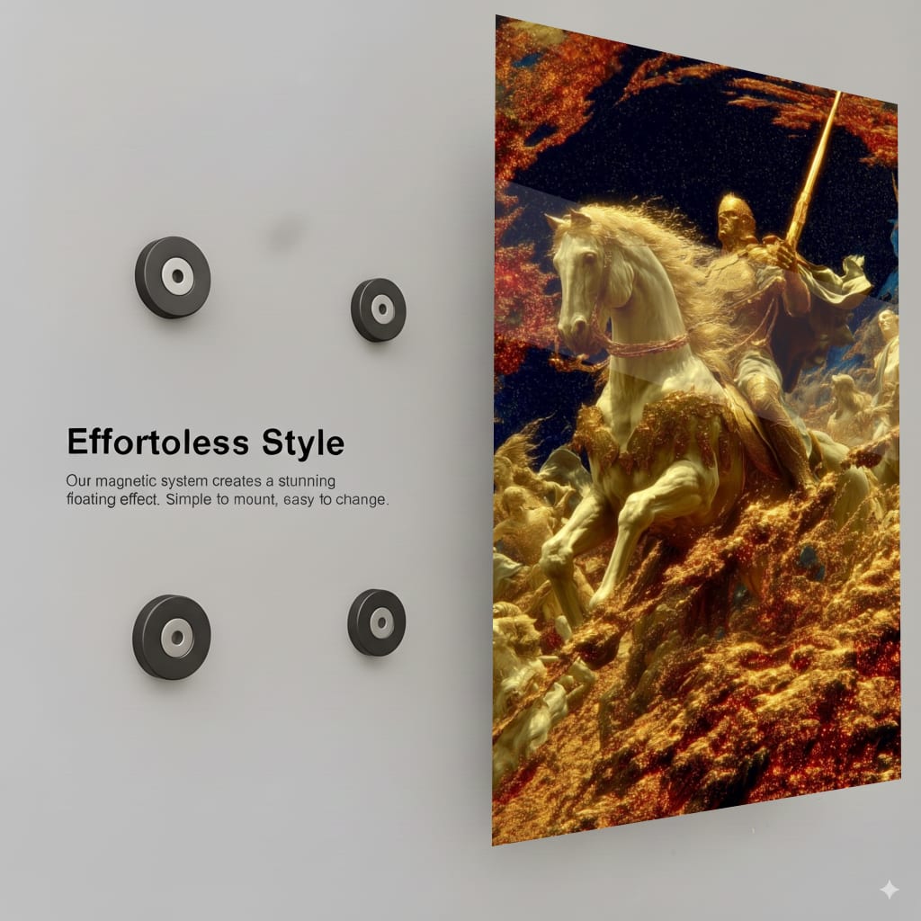 Golden Cavalry Ascends - Installation Mockup