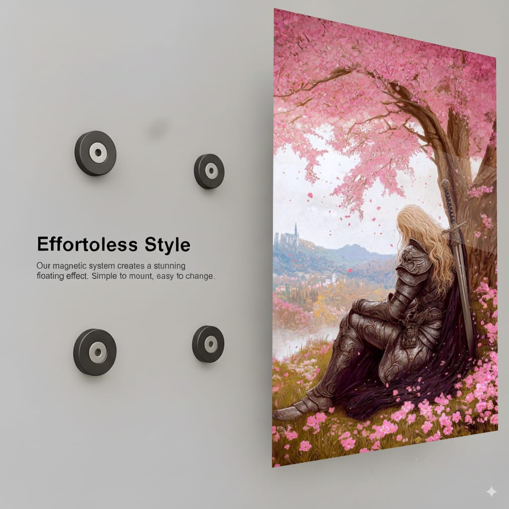 Warrior's Pink Reverie - Installation Mockup