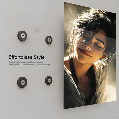 Serene Sunlit Portrait - Installation Mockup